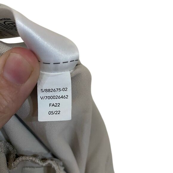 Athleta wide slit leg tan pull on pants pockets large - Picture 6 of 9